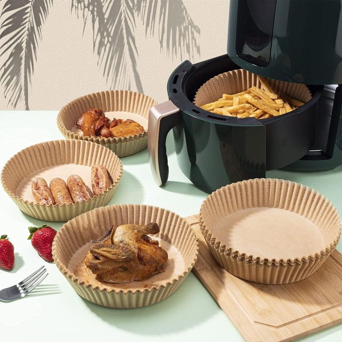 Algon Set de 20 bases de papel para Airfryer rojo (24 Cajas) 6 Algon Set de 20 bases de papel para Airfryer rojo (24 Cajas) 6