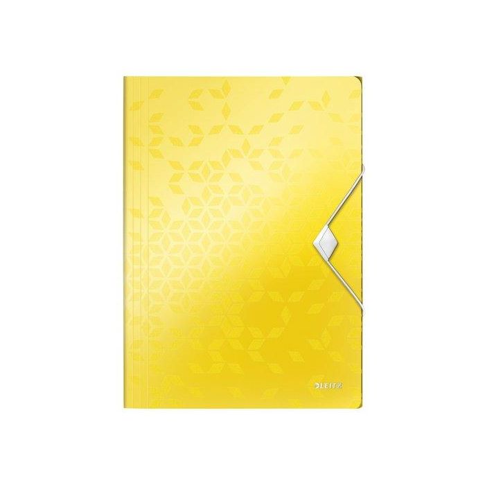 Carpeta De Gomas Y Solapas Leitz Wow Pp A4 Amarillo (Set de 10)
