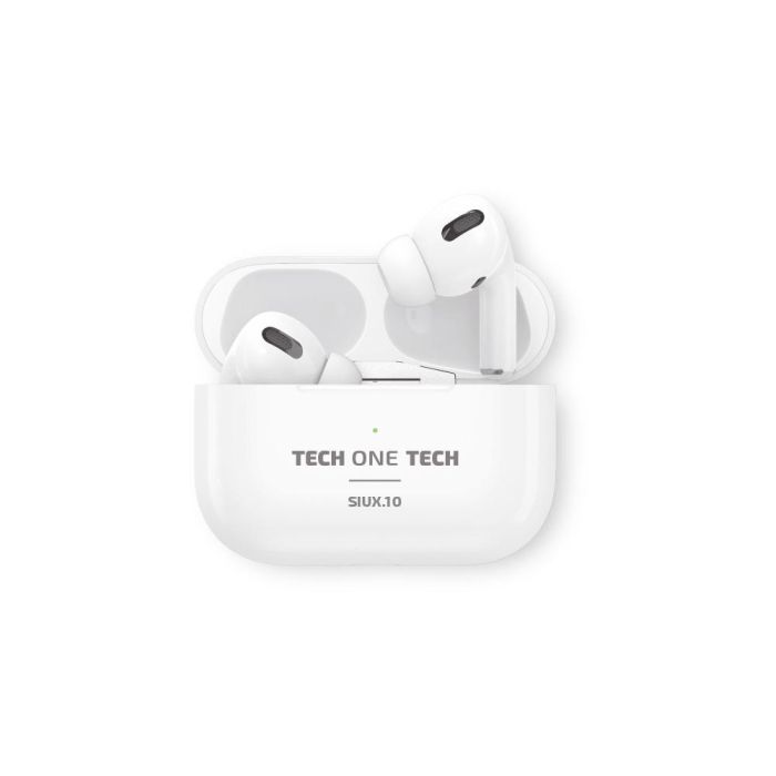 Auriculares Bluetooth Tech One Tech SIUX.10 TEC1410/ con estuche de carga/ Autonomía 5h/ Blancos Auriculares Bluetooth Tech One Tech SIUX.10 TEC1410/ con estuche de carga/ Autonomía 5h/ Blancos