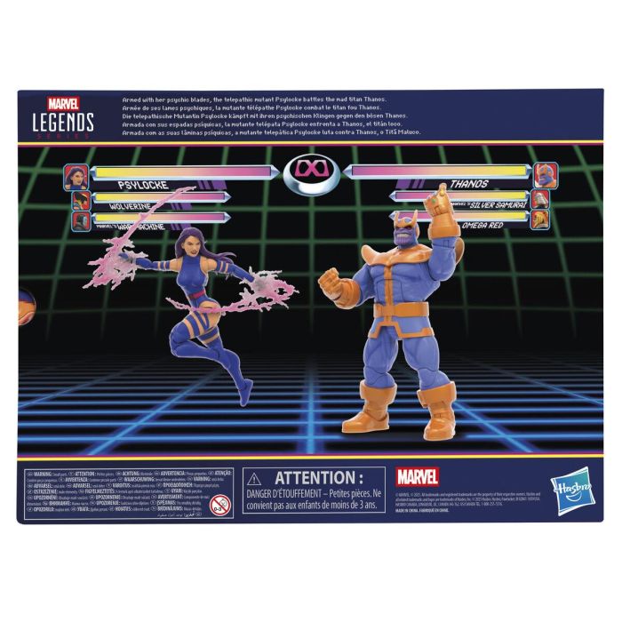 Blister 2 figuras Psylocke vs Thanos Gameverse Marvel Legends 15cm 10 Blister 2 figuras Psylocke vs Thanos Gameverse Marvel Legends 15cm 10