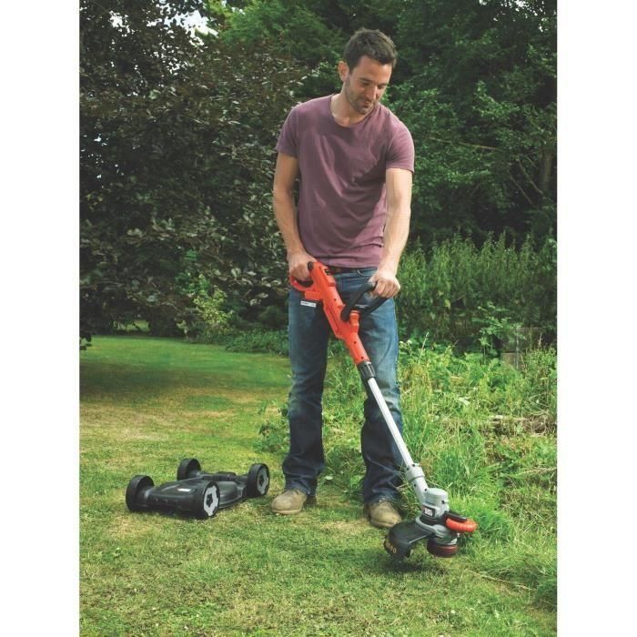 BLACK & DECKER Herramienta inalámbrica 3 en 1 Cortacésped de 28 cm y 18 V 1 BLACK & DECKER Herramienta inalámbrica 3 en 1 Cortacésped de 28 cm y 18 V 1