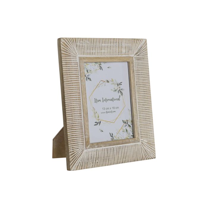 Marco Foto 13X18 Moderno DKD Home Decor Blanco 2 x 27 x 21.5 cm