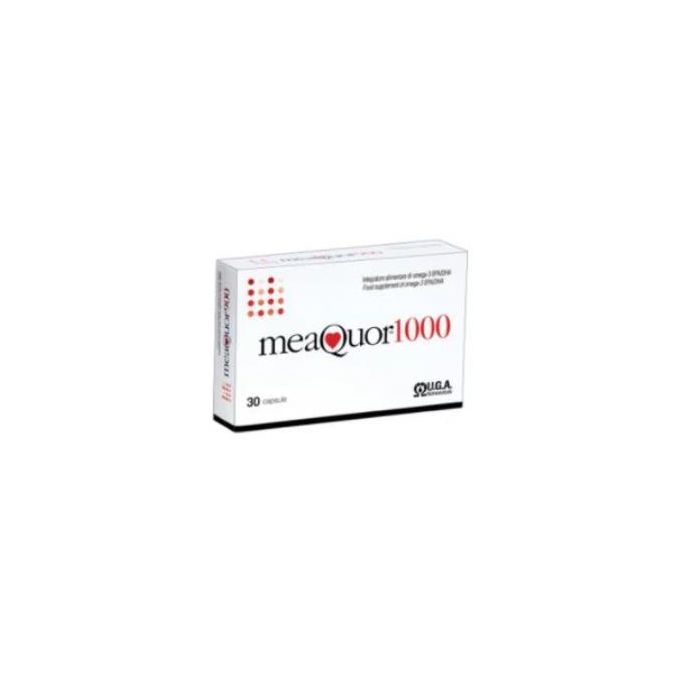 Meaquor 1000 Omega-3 EPA 550mg DHA 450mg para Triglicéridos y Presión Arterial normal, 30 Perlas