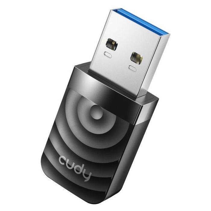Cudy WU1300S Adaptador de red USB Inalámbrico Wi-Fi 5 de Doble Banda (2.4/5GHz) 867 Mbps, Negro