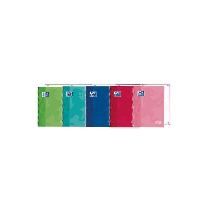Bloc Oxford School Eu.Book 1 Micro.Tapa Extra A4+  80H Horizontal 90G Surtido (5 Col.) 5 unidades