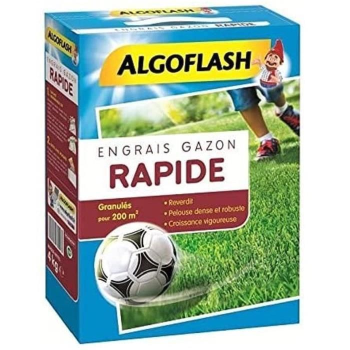 Fertilizante de hierba de acción rápida ALGOFLASH - 4 kg 1