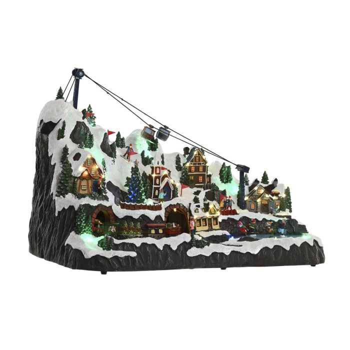 DKD Home Decor Decoración Ciudad Navidad Tradicional con Luz LED, Movimiento y Música, Resina Multicolor 36x59x40 cm 5 DKD Home Decor Decoración Ciudad Navidad Tradicional con Luz LED, Movimiento y Música, Resina Multicolor 36x59x40 cm 5