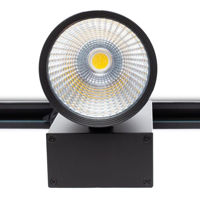 Foco de Carril LED  40W 3600Lm CRI90 4200ºK Trifásico UGR17 50.000H [JW-TR40W-BLACK-W] 2