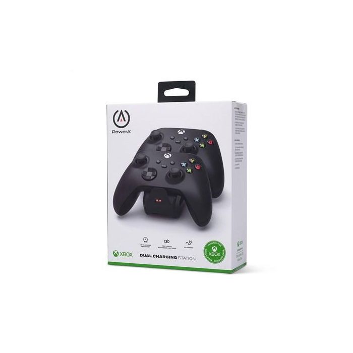 Power A 1519564-01 Estación de Carga Dual Xbox Negra para Mandos Xbox Series X|S y Xbox One 6