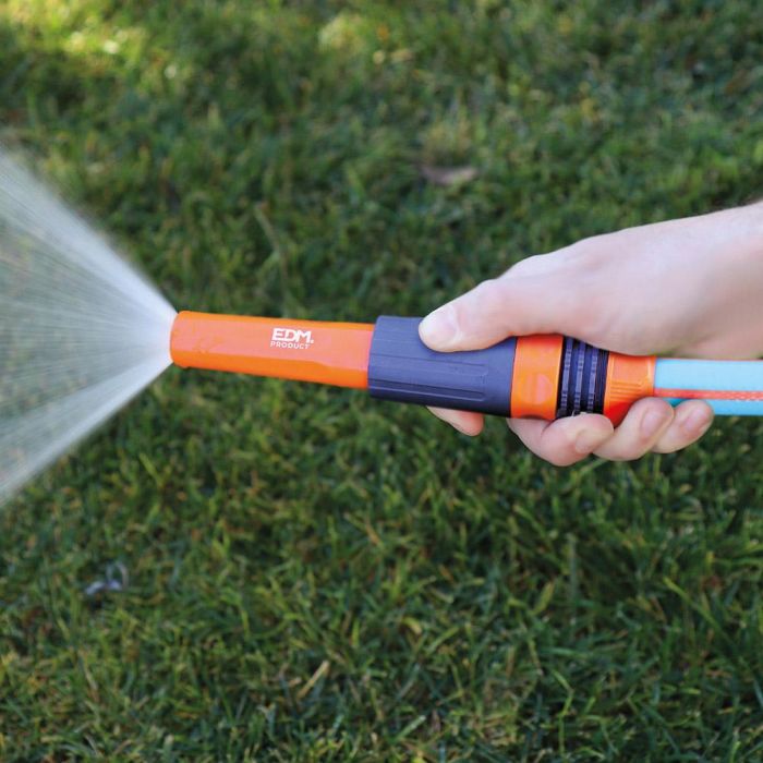 Edm Lanza de riego regulable con abrazadera 5/8" - 3/4" Polipropileno Gris/Naranja 1 Edm Lanza de riego regulable con abrazadera 5/8" - 3/4" Polipropileno Gris/Naranja 1