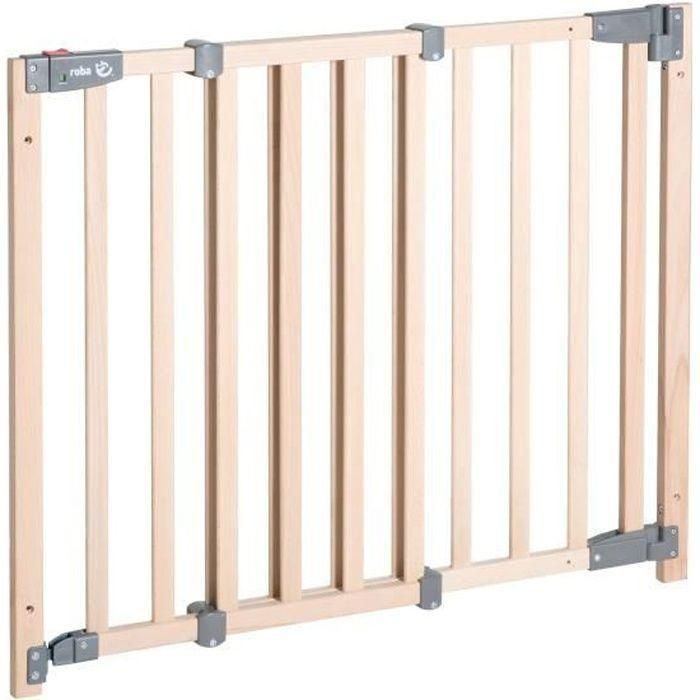 Barrera de seguridad para puerta para bebés Safety Up - ROBA - Ancho ajustable de 70 a 118,5 cm