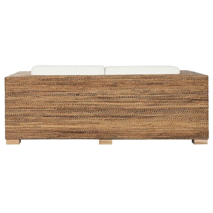 DKD Home Decor Banana 1c25 Sofá Item Home 3 Plazas con Cojines, Fibra y Teca Natural Blanco, 192x92x65 cm 7 DKD Home Decor Banana 1c25 Sofá Item Home 3 Plazas con Cojines, Fibra y Teca Natural Blanco, 192x92x65 cm 7