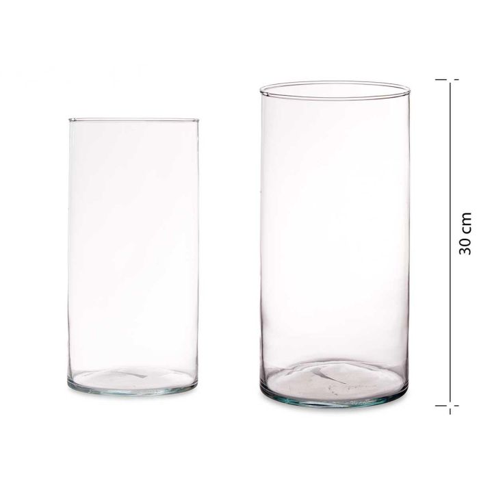 Jarron Cristal Cilindro 15Cm Diam X 30Cm Giftdecor (6 Unidades) Jarron Cristal Cilindro 15Cm Diam X 30Cm Giftdecor (6 Unidades)