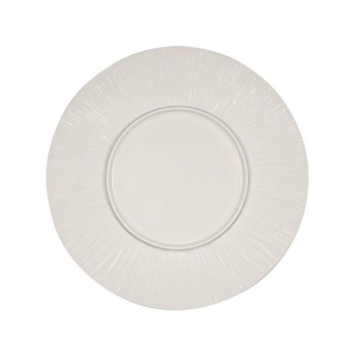 Le coq Plato Doble Cara Relieve New Bone China 32 cm (4 Unidades)