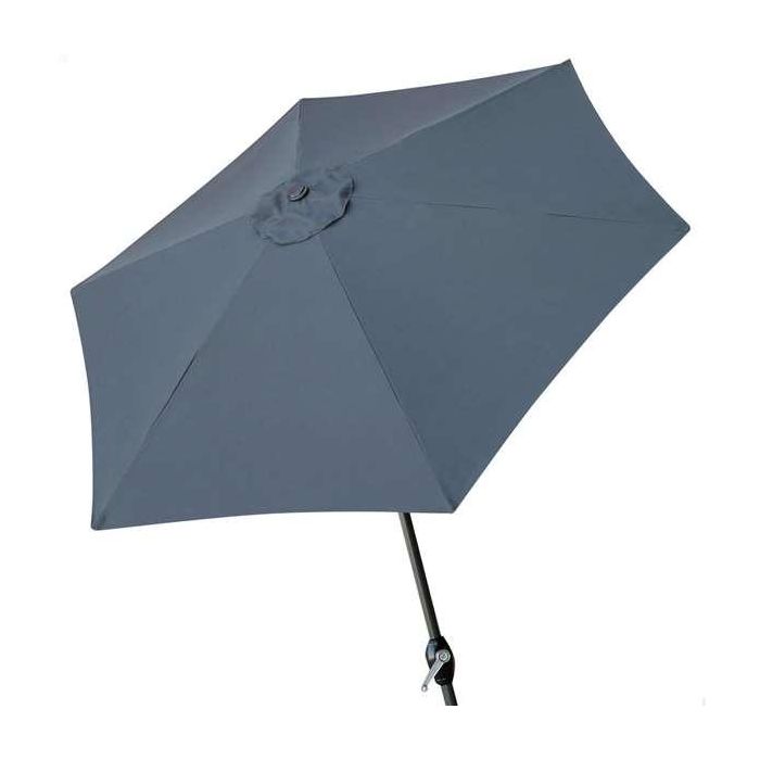 Parasol terraza 300 cm con chimenea y mástil de aluminio 3,8 cm color antracita Parasol terraza 300 cm con chimenea y mástil de aluminio 3,8 cm color antracita