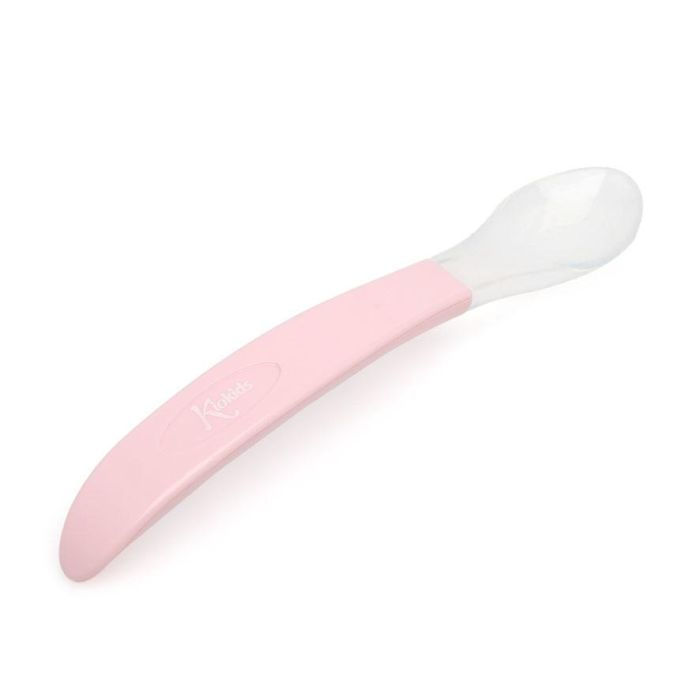 Cuchara En Silicona Rosa Claro Para Bebé Step 2 2 Cuchara En Silicona Rosa Claro Para Bebé Step 2 2