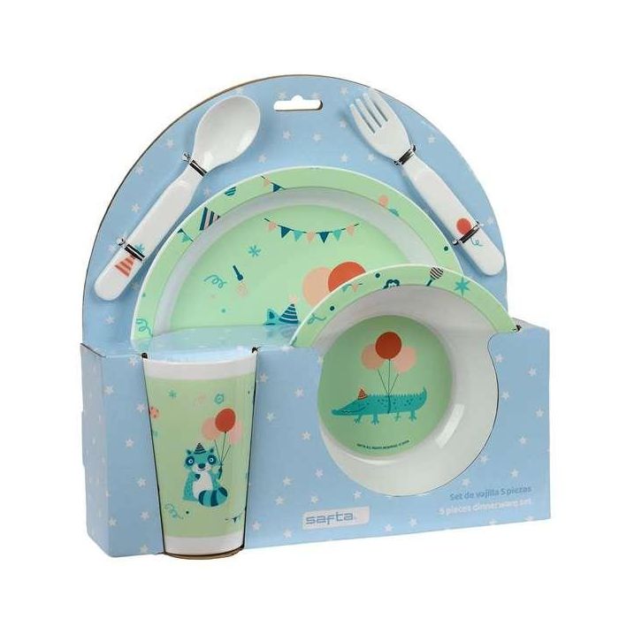 Set De Platos Cubiertos Y Vaso Safta Preescolar 260x260x90 mm Set De Platos Cubiertos Y Vaso Safta Preescolar 260x260x90 mm