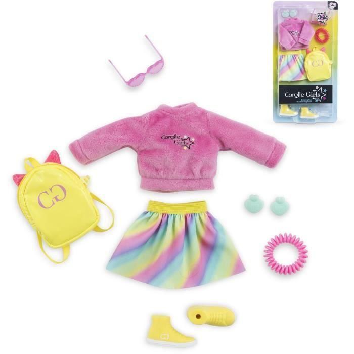 Accesorios para muñecas - COROLLE - Vestidor neón - Para muñeca maniquí de 28 cm - 7 accesorios - A partir de 4 años 2 Accesorios para muñecas - COROLLE - Vestidor neón - Para muñeca maniquí de 28 cm - 7 accesorios - A partir de 4 años 2