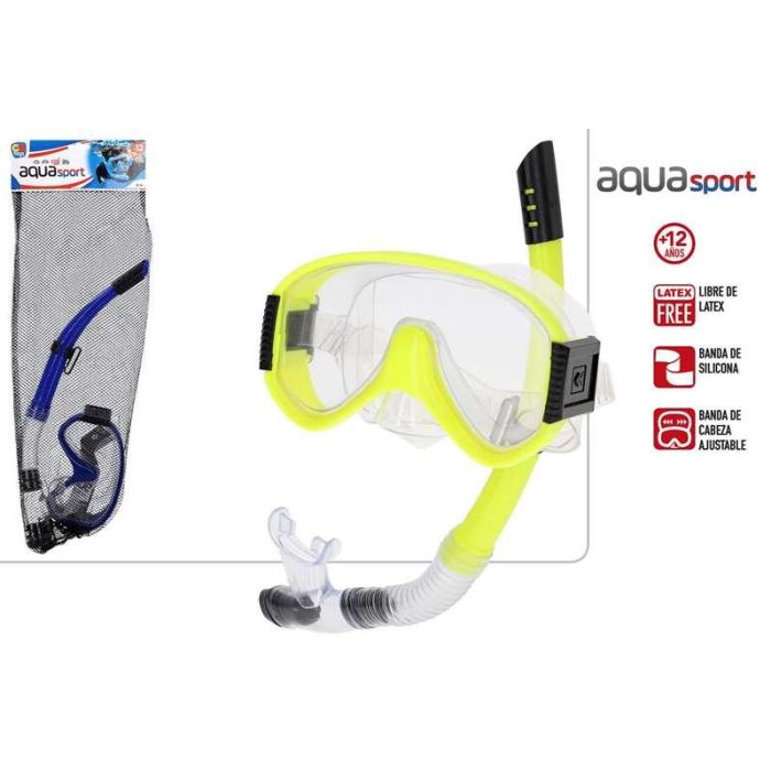 Mascara de buceo con tubo de respiracion adulto en red aqua sport ( + 12 años) - modelos surtidos Mascara de buceo con tubo de respiracion adulto en red aqua sport ( + 12 años) - modelos surtidos