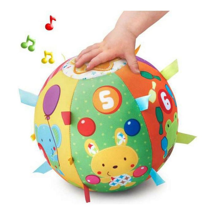 Pelota bola cantarina con diferentes texturas, 15 melodías y 5 canciones 18 cm 3 Pelota bola cantarina con diferentes texturas, 15 melodías y 5 canciones 18 cm 3