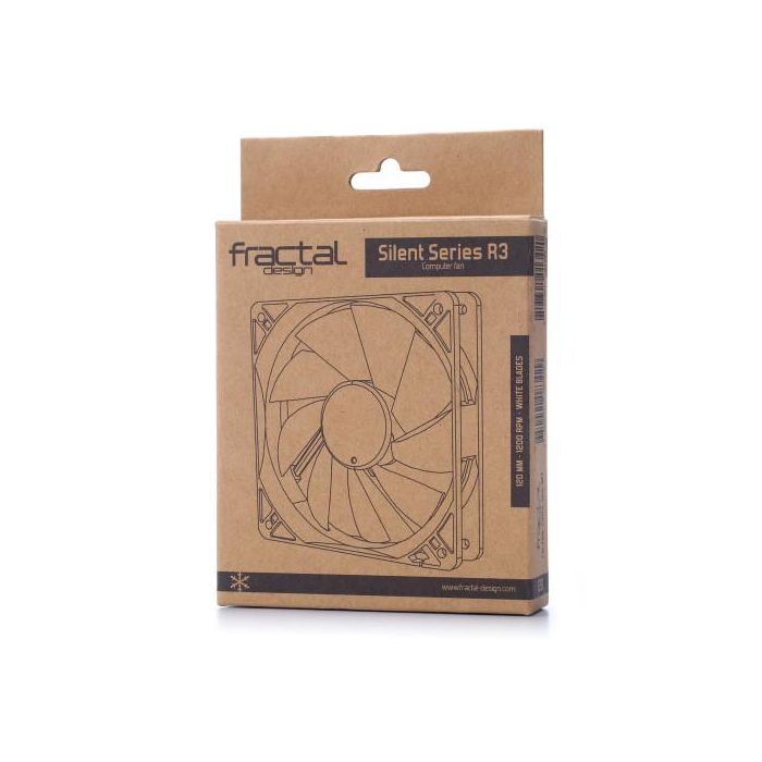 Fractal Design Silent Series R3 120 mm Carcasa del ordenador Ventilador 12 cm Negro, Blanco 3