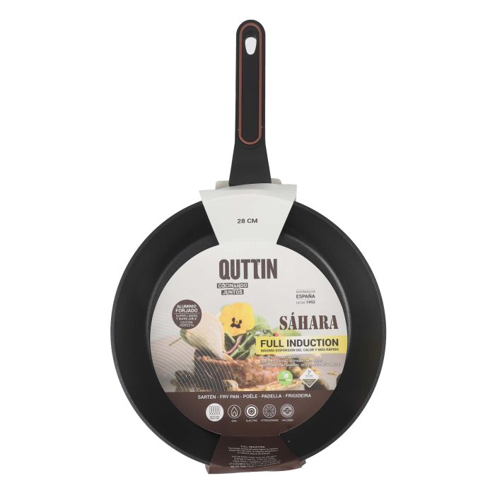 Quttin Sartén de Aluminio Forjado de 28 cm, con Mango Soft Touch, serie Full Saha, espesor 3.0 mm (6 Unidades) 1