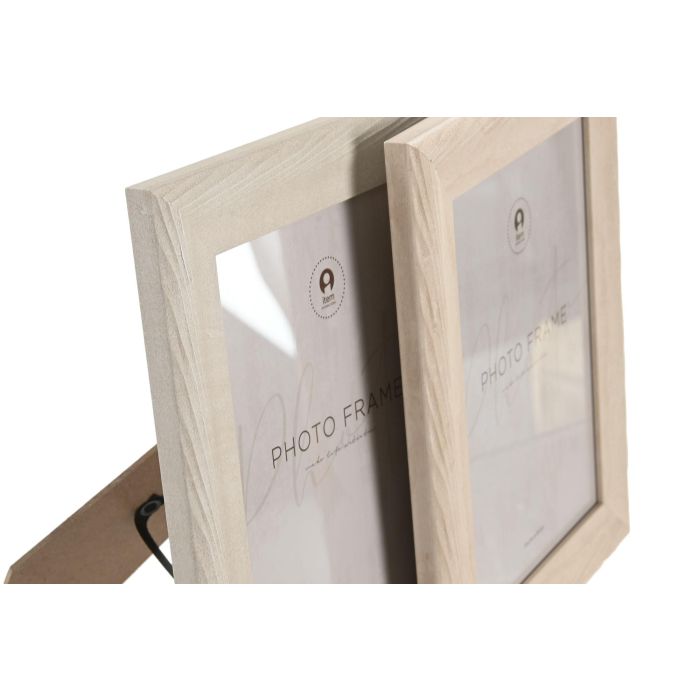 Marco Foto 15X20 Urban DKD Home Decor Beige Natural 1.7 x 26 x 21 cm (4 Unidades) 1