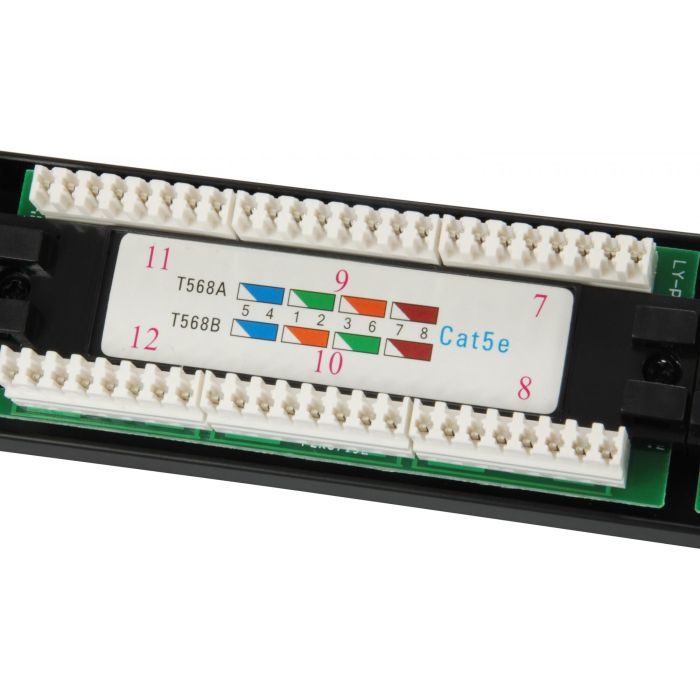 EQUIP 235325 Patch Panel 24x RJ45 Cat5e 19" UTP 1HE Negro 3