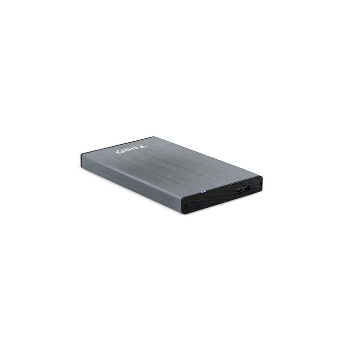 TooQ TQE-2527G Caja Externa USB 3.1 Gen 1 para Disco Duro HDD/SSD 2.5" SATA I/II/III hasta 4TB Aluminio Gris Compatible Windows Mac Linux TooQ TQE-2527G Caja Externa USB 3.1 Gen 1 para Disco Duro HDD/SSD 2.5" SATA I/II/III hasta 4TB Aluminio Gris Compatible Windows Mac Linux