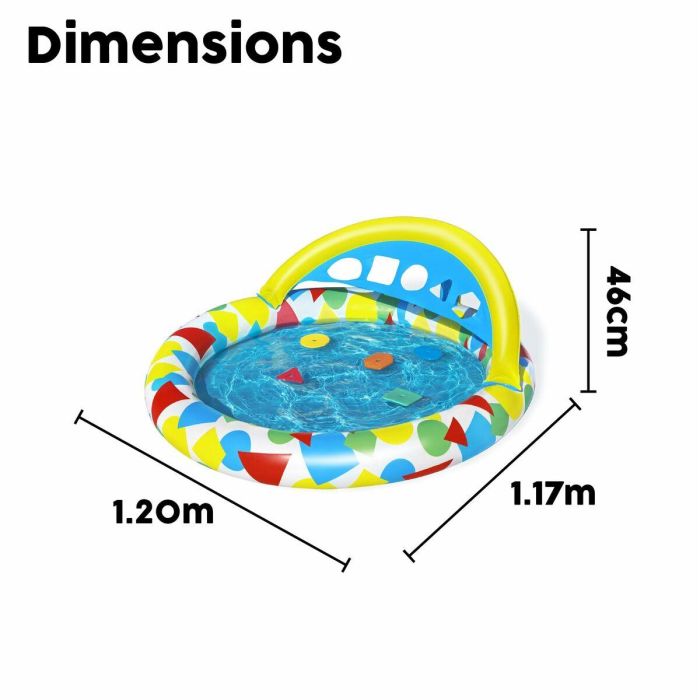 Bestway Piscina Hinchable Infantil Aprendizaje 120x117x46 cm +4 meses Jardin 52378 5 Bestway Piscina Hinchable Infantil Aprendizaje 120x117x46 cm +4 meses Jardin 52378 5