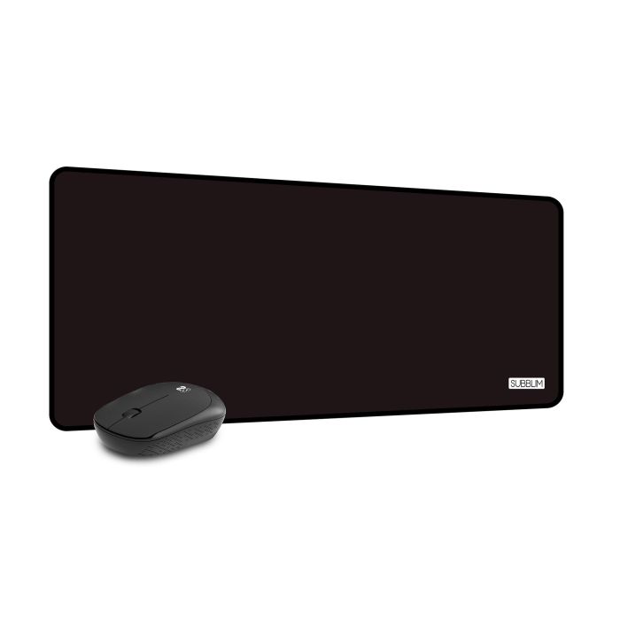 Subblim Mouse Pad Harmony Pack XL + Wireless Mouse Black SUBMP-03HP001