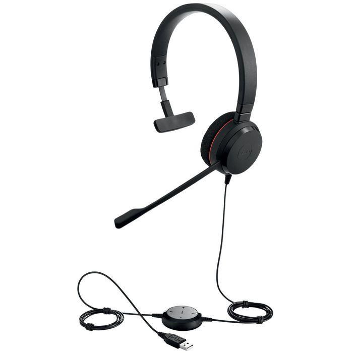 Jabra Corded mono headset f/ VoIP softphone, USB 1 Jabra Corded mono headset f/ VoIP softphone, USB 1