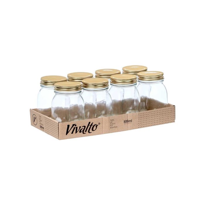 Tarro Conserva 500Ml Vivalto 8X13CM (24 Unidades) 2 Tarro Conserva 500Ml Vivalto 8X13CM (24 Unidades) 2