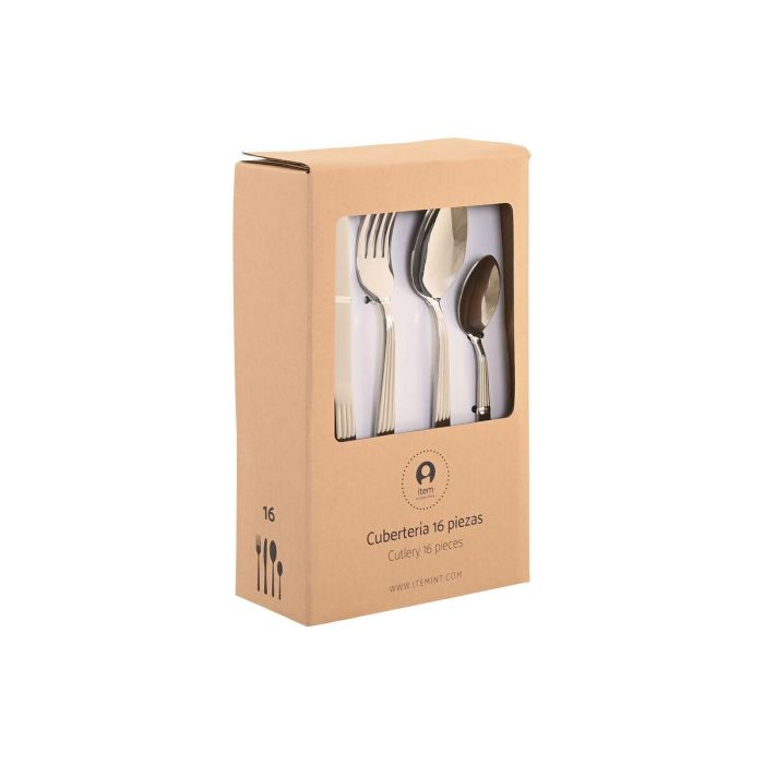 Cuberteria Basicos DKD Home Decor Plateado 7 x 24 x 15 cm Set de 16 1 Cuberteria Basicos DKD Home Decor Plateado 7 x 24 x 15 cm Set de 16 1