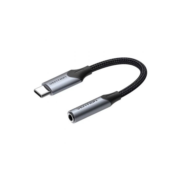 Conversor USB Tipo-C Vention BGJHA/ USB Tipo-C Macho - Jack 3.5 Hembra/ 10cm