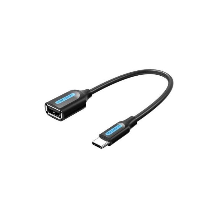 Conversor Vention CCSBB/ USB Tipo-C Macho - USB Hembra/ 15cm/ Negro