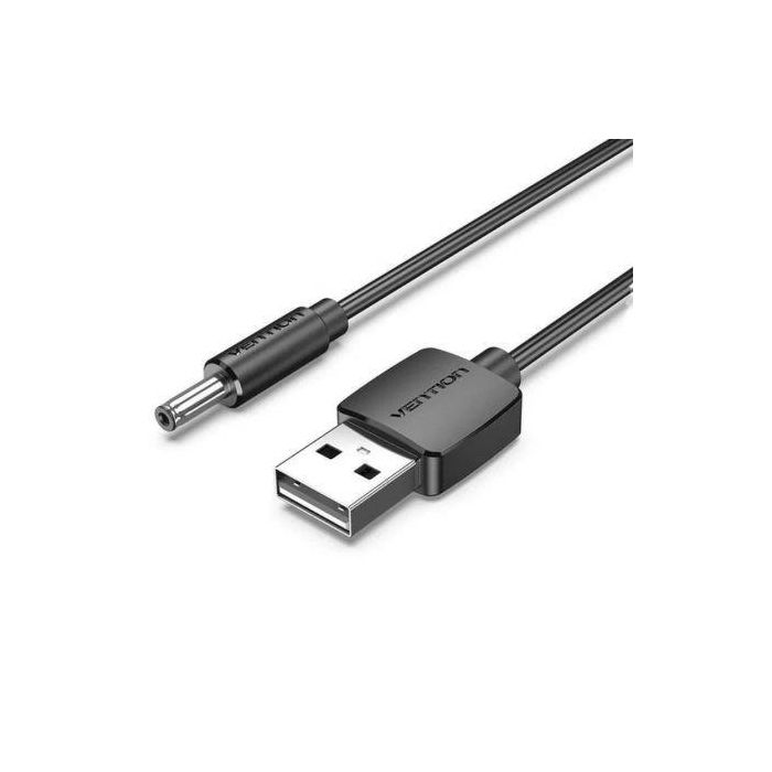 Cable Conversor USB Vention CEXBD/ USB Macho - DC 5.5mm Macho/ 50cm/ Negro