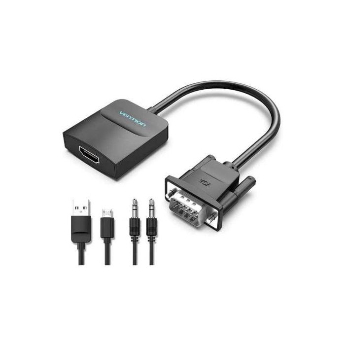 Cable Conversor Vention ACNBF/ VGA Macho - HDMI Hembra/ 1m/ Negro 2