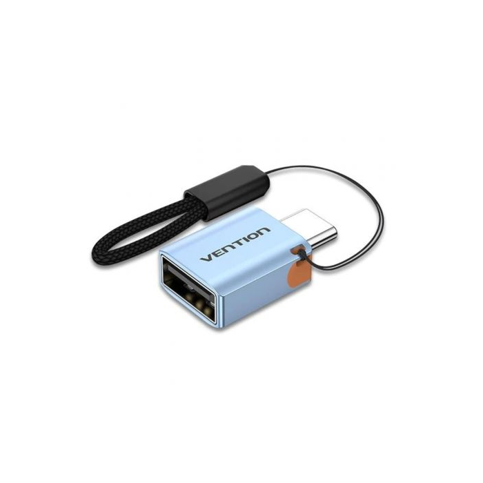 Adaptador OTG USB 3.1 Vention CUBH0/ USB Tipo-C Macho - USB Hembra/ Azul