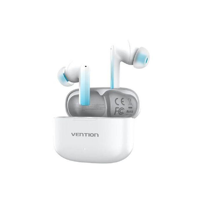 Auriculares Bluetooth Vention ELF E04 NBIW0 con estuche de carga/ Autonomía 6h/ Blancos