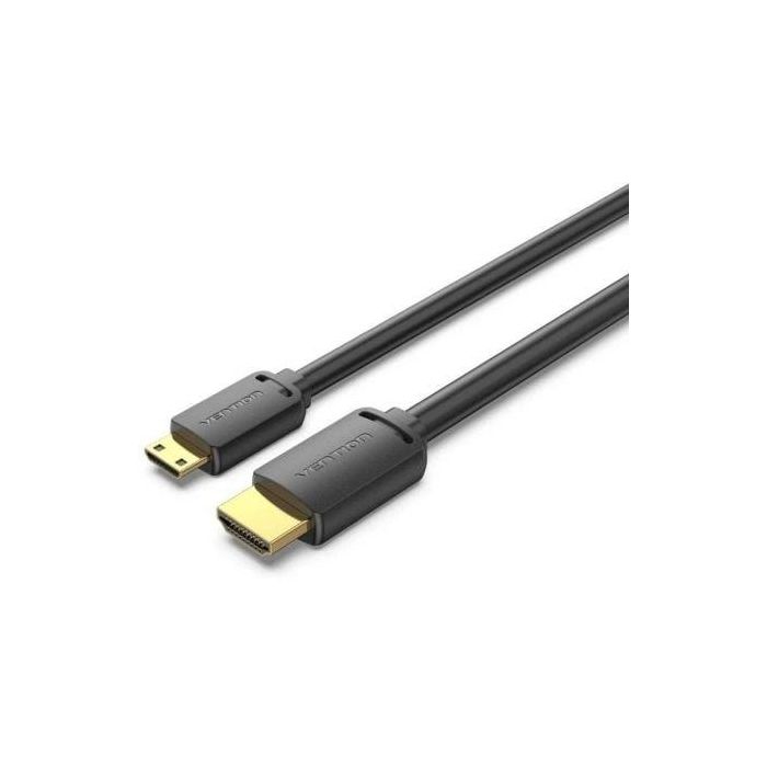 Cable HDMI 4K Vention AGHBH/ HDMI Macho - Mini HDMI Macho/ 2m/ Negro
