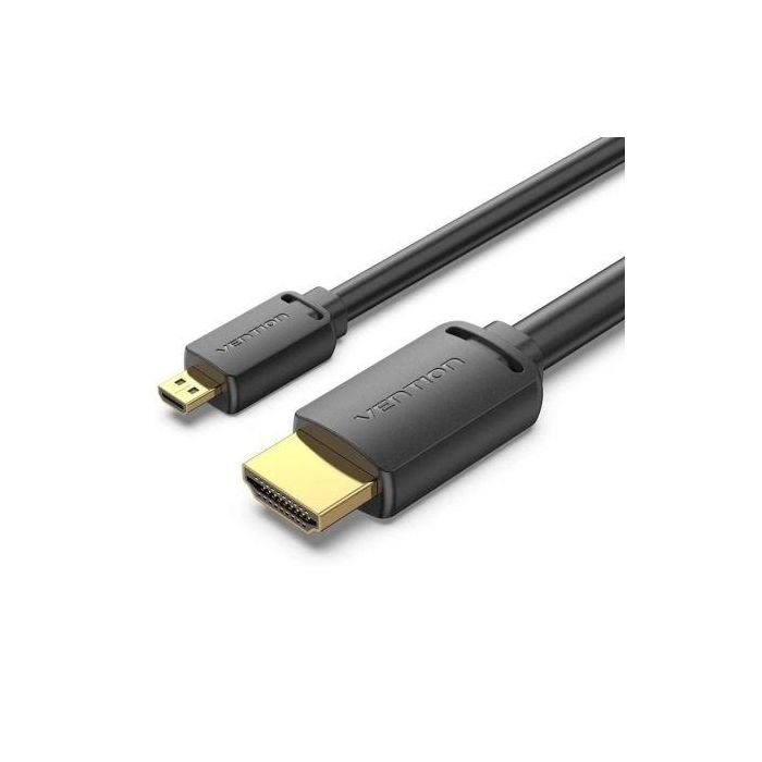 Cable Micro HDMI 2.0 4K Vention AGIBI/ HDMI Macho - Micro HDMI Macho/ 3m/ Negro