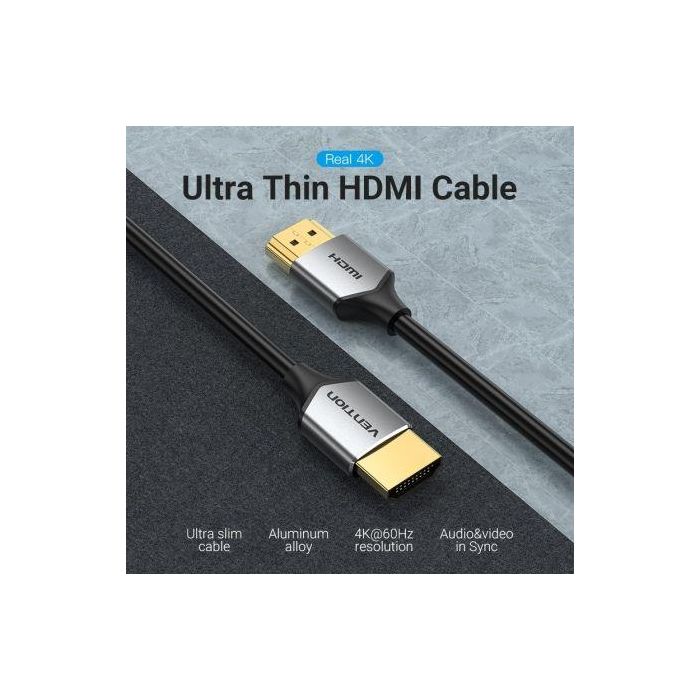 Cable HDMI 2.0 4K Vention ALEHD/ HDMI Macho - HDMI Macho/ 50cm/ Gris 2