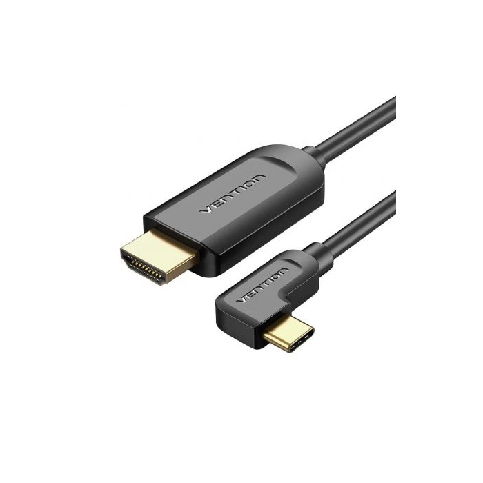 Cable Conversor HDMI 1.4 4K Vention CGVBG/ USB Tipo-C Macho - HDMI Macho/ 1.5m/ Negro