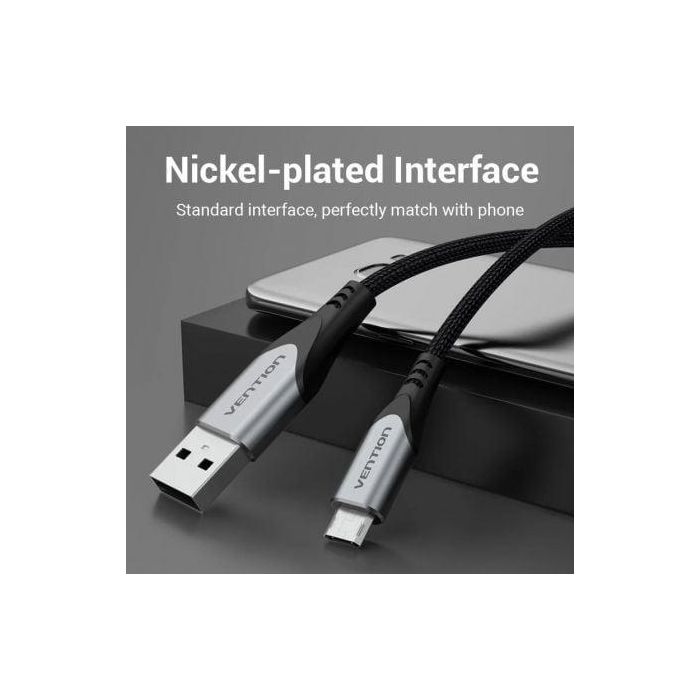 Cable USB 2.0 Vention COCHD/ USB Macho - MicroUSB Macho/ 480Mbps/ 50cm/ Negro 4