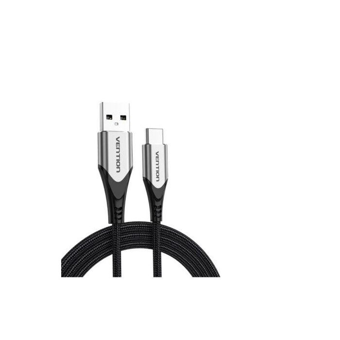Cable USB 2.0 Tipo-C Vention CODHC/ USB Macho - USB Tipo-C Macho/ Hasta 60W/ 480Mbps/ 25cm/ Gris 1