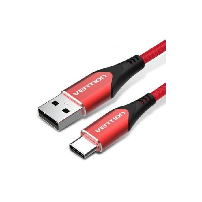 Cable USB 2.0 Tipo-C Vention CODRG/ USB Tipo-C Macho - USB Macho/ 480Mbps/ 1.5m/ Rojo