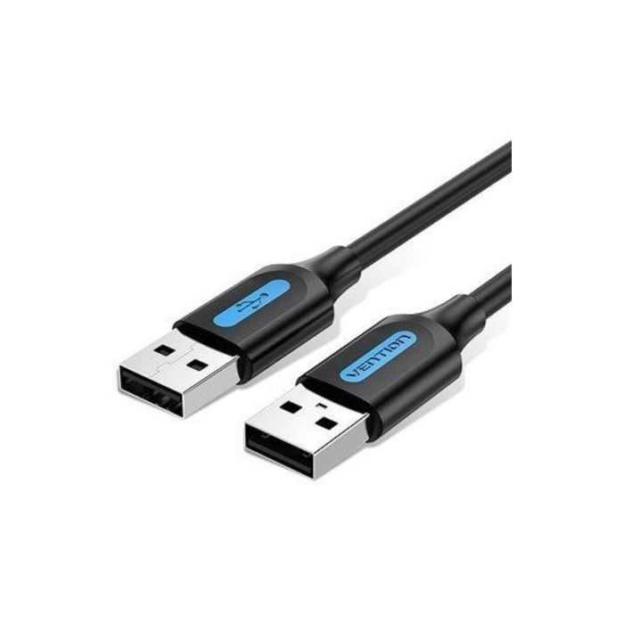 Cable USB 2.0 Vention COJBC/ USB Macho - USB Macho/ 480Mbps/ 25cm/ Negro