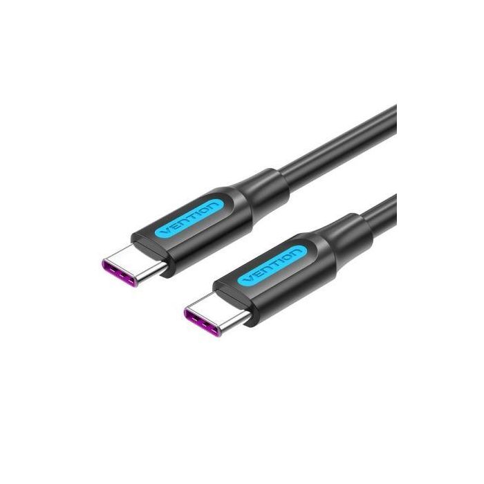 Cable USB-C a USB-C Vention COTBG Negro 1,5 m