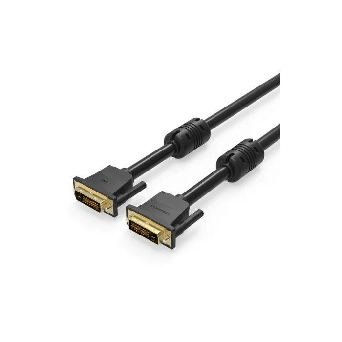 Cable DVI Vention EAABG/ DVI-D Macho - DVI-D Macho/ 1.5m/ Negro